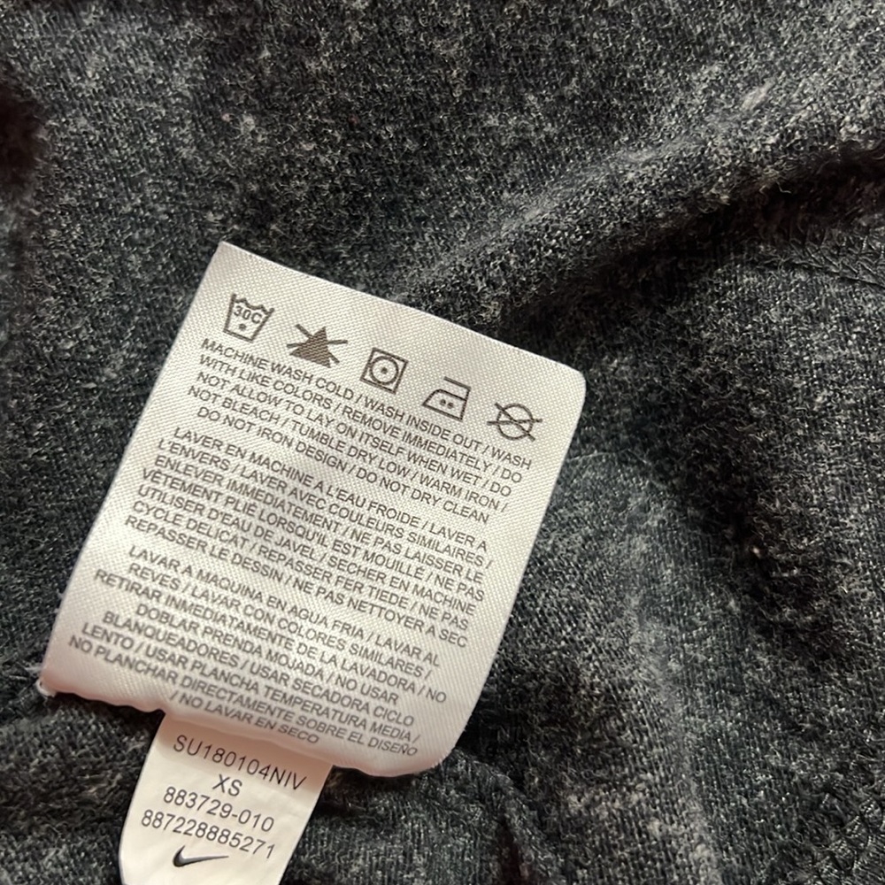 nike hooded grey sweatshirt/jacket - Picture 7 of 9